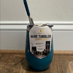 Manna Teal Stainless Steel Wine Tumbler